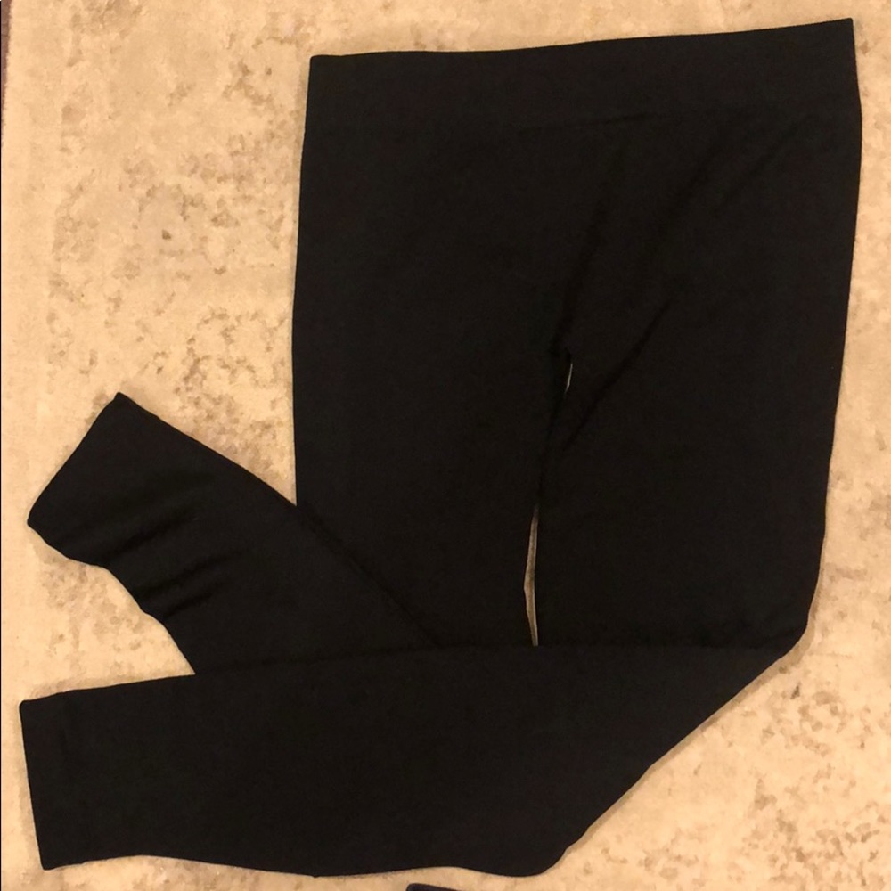 Fleece lined black leggings
